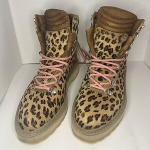 DIEMME MONFUMO - LEOPARD CALFSKIN BOOTS